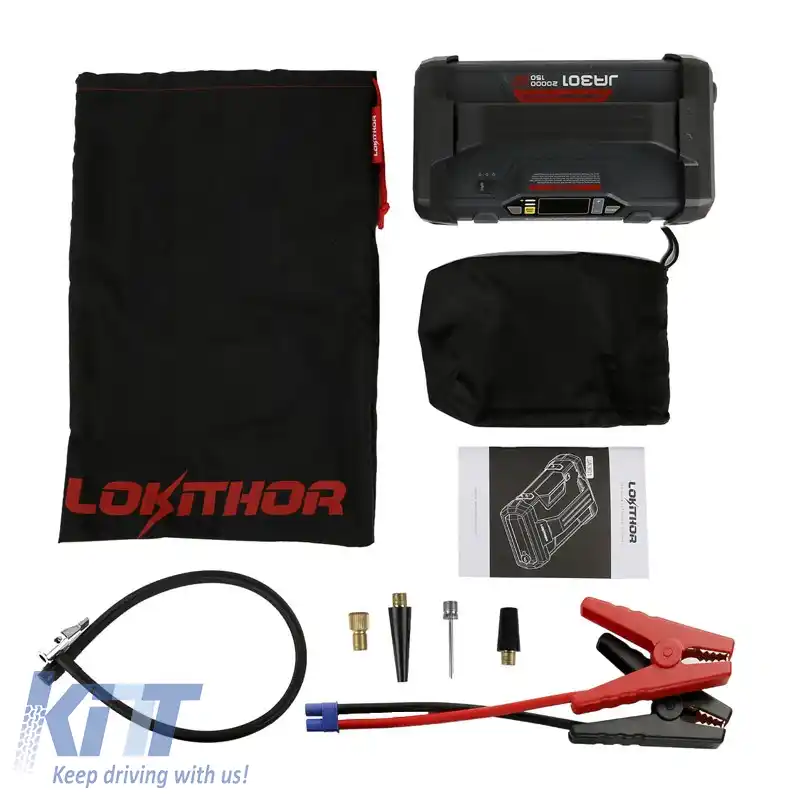 Booster auto, Powerbank, Compresor 150PSI, Lumină LED 4 în 1 Lokithor JA301 12 Volți 2000A-image-6301853