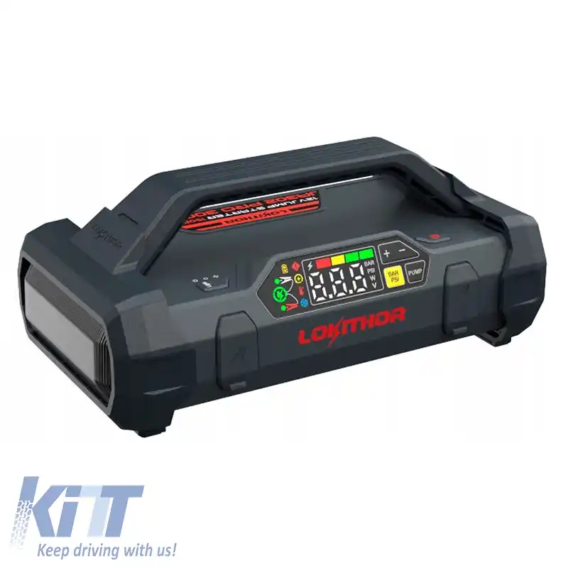 Booster auto, Powerbank, Compresor 150PSI, Lumină LED 4 în 1 Lokithor JA302 PRO 12 Volți 3000A-image-6320677