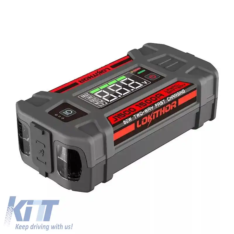 Booster auto, Powerbank, Lumină LED 3 în 1 Lokithor J1500 12 Volți 1500A-image-6309435