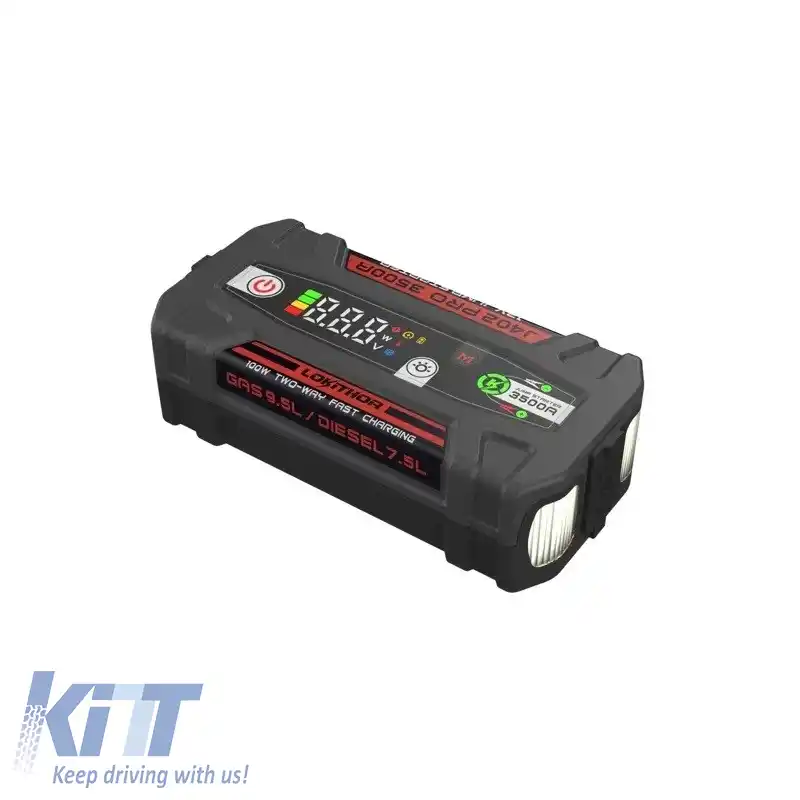 Booster auto, Powerbank, Lumină LED 3 în 1 Lokithor J402 PRO 12 Volți 3500A-image-6320691