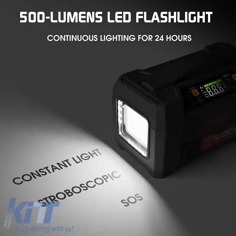 Booster auto, Powerbank, Spălător auto 1.5 MPA fără fir, Compresor 150PSI, Lumină LED 5 în 1 Lokithor AW401 12 Volt 2500A-image-6304751