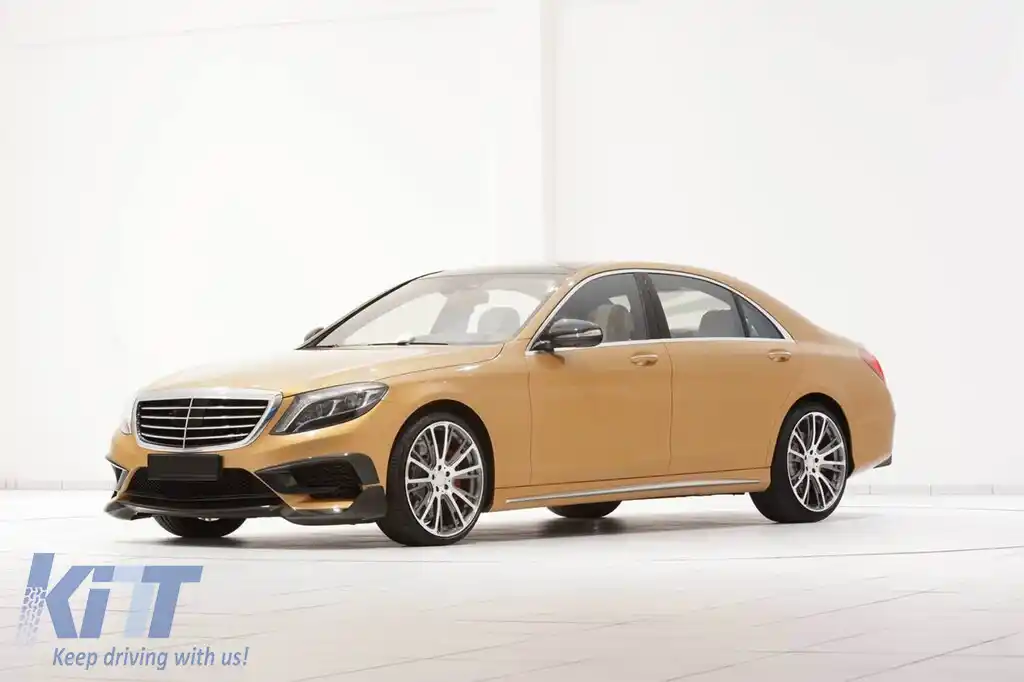 Brabus bara frontală și spate A Design potrivită pentru Mercedes S-Class W222 2013-2017 cu țevi de eșapament-image-6148264