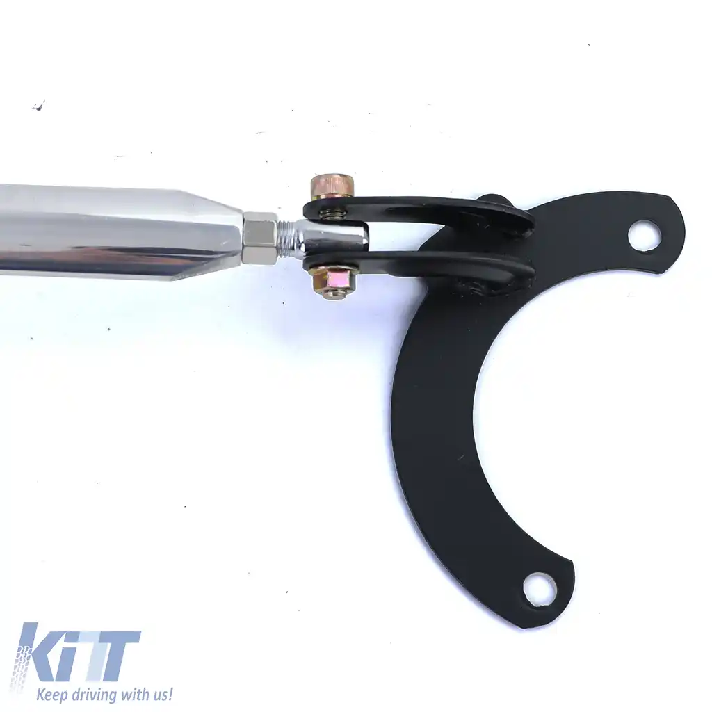 Brace de suspensie frontală din aluminiu, ajustabilă, în 3 piese, potrivită pentru Peugeot 206 + CC SW 98-08-image-6195447