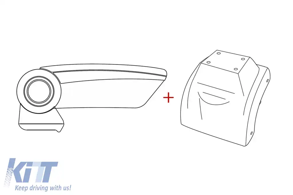 Brățară Rati model Armster 3 cu piele eco neagră potrivită pentru Volkswagen Golf 5 2003-2010