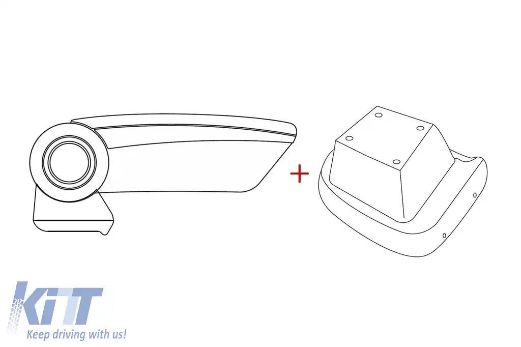 Bratara Rati model Armster 3 cu piele eco neagră potrivită pentru Opel Zafira C Tourer 2011-2019
