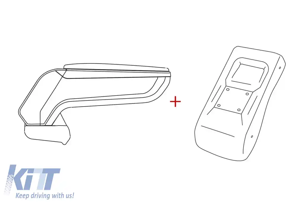 Bratara Rati model Armster S cu piele eco neagră potrivită pentru Citroen C3 2009-2016, DS3 2010-2019