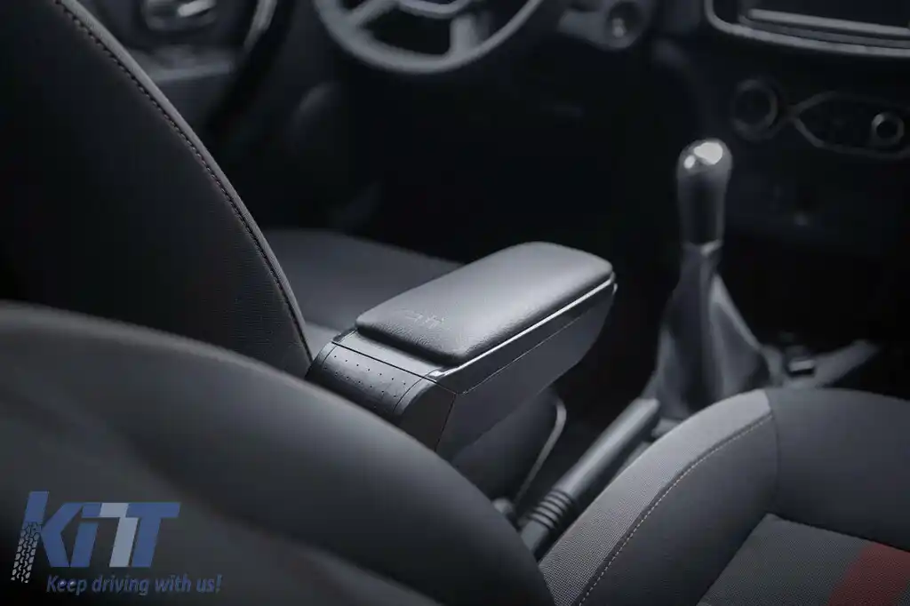 Bratul Rati model Armster S cu piele eco neagră potrivit pentru Honda Jazz 2016-2019