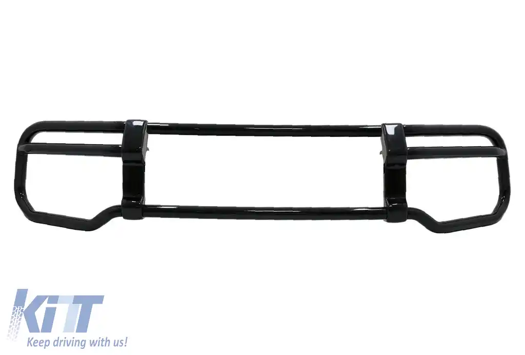 BullBar Bare Protectie compatibil cu Mercedes G-Class Facelift W463 W464 G63 (2018-) Negru Lucios