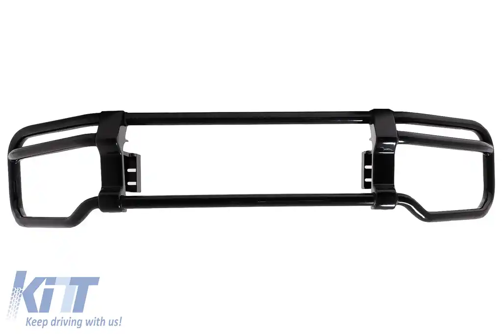 BullBar Bare Protectie compatibil cu Mercedes G-Class Facelift W463 W464 G63 (2018-) Negru Lucios