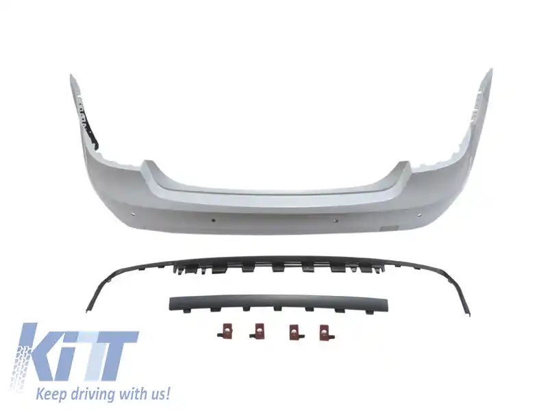 image-43-Bumper AMG spate tip E63 potrivit pentru Mercedes E-Class W212 sedan 2009-2013 cu PDC/2 difuzor/2 tevi de evacuare -oo--oo-