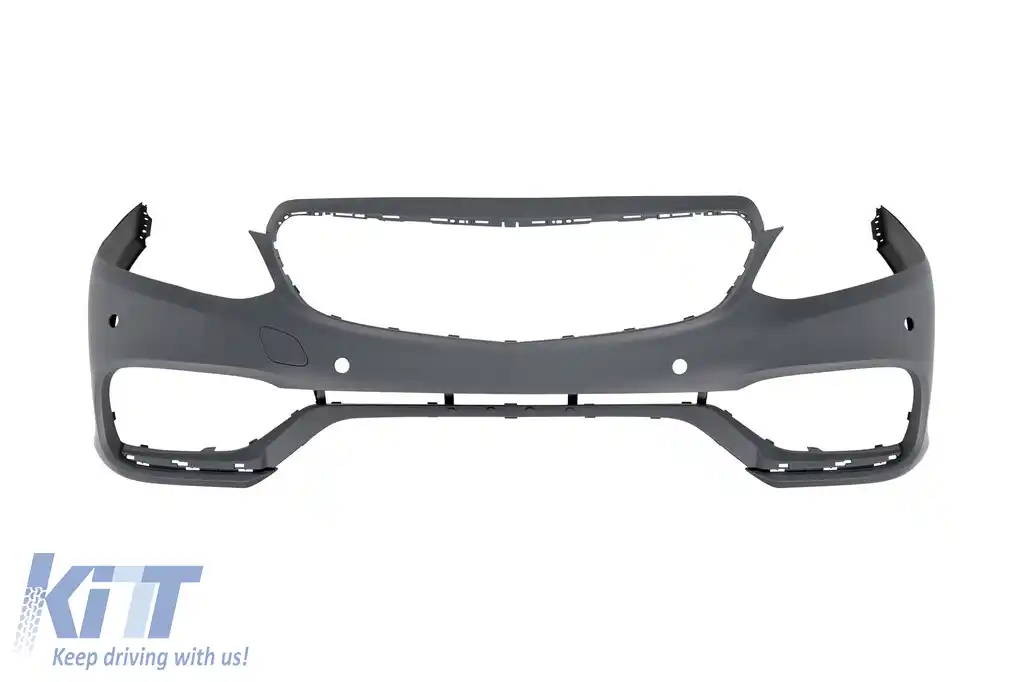 Bumper frontal A Design potrivit pentru Mercedes E-Class W212 sedan, S212 break 2014-2016 cu PDC, pentru adevăratul E63 A Design-image-6149932