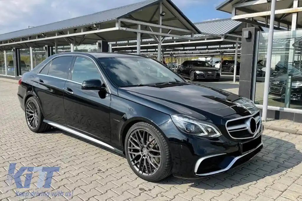 Bumper frontal A Design potrivit pentru Mercedes E-Class W212 sedan, S212 break 2014-2016 cu PDC, pentru adevăratul E63 A Design-image-6149939