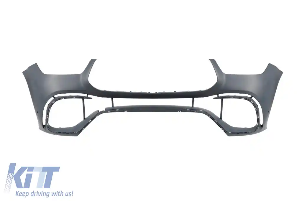 Bumper frontal A Design potrivit pentru Mercedes GLE SUV W167, GLE Coupe C167 2020-2023, după 2024 cu grilă cromată și garnituri cromate-image-6265790