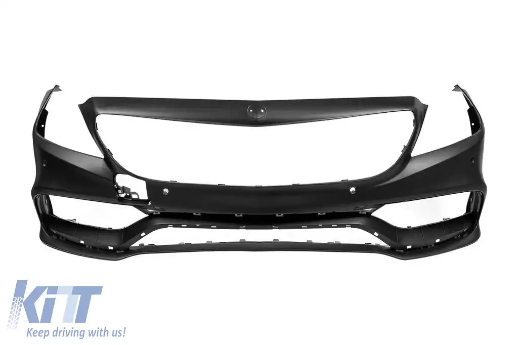 Bumper frontal A Design tip 63 potrivit pentru Mercedes CLS C218 2011-2015 cu grilă GT crom/negru și elemente din lac negru-image-6138413