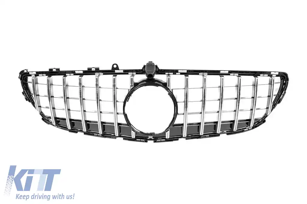 Bumper frontal A Design tip 63 potrivit pentru Mercedes CLS C218 2011-2015 cu grilă GT crom/negru și elemente din lac negru-image-6138415
