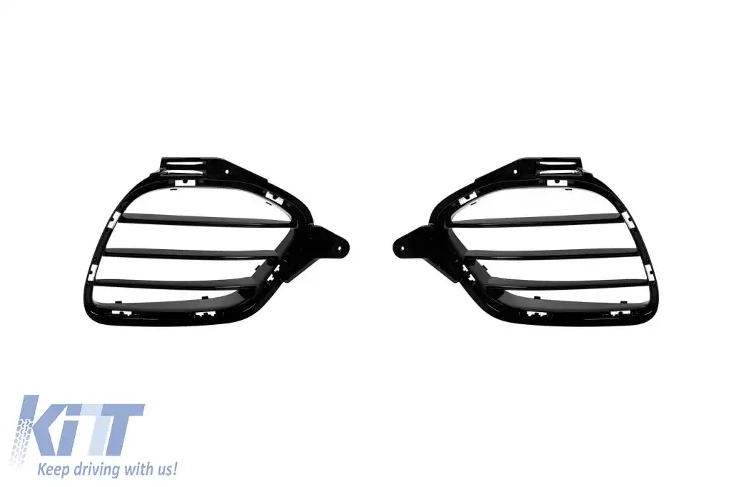 Bumper frontal A Design tip GT63 cu grilaj de lac negru tip GT potrivit pentru Mercedes A Design GT Coupe cu 4 uși după 2019-image-6265865