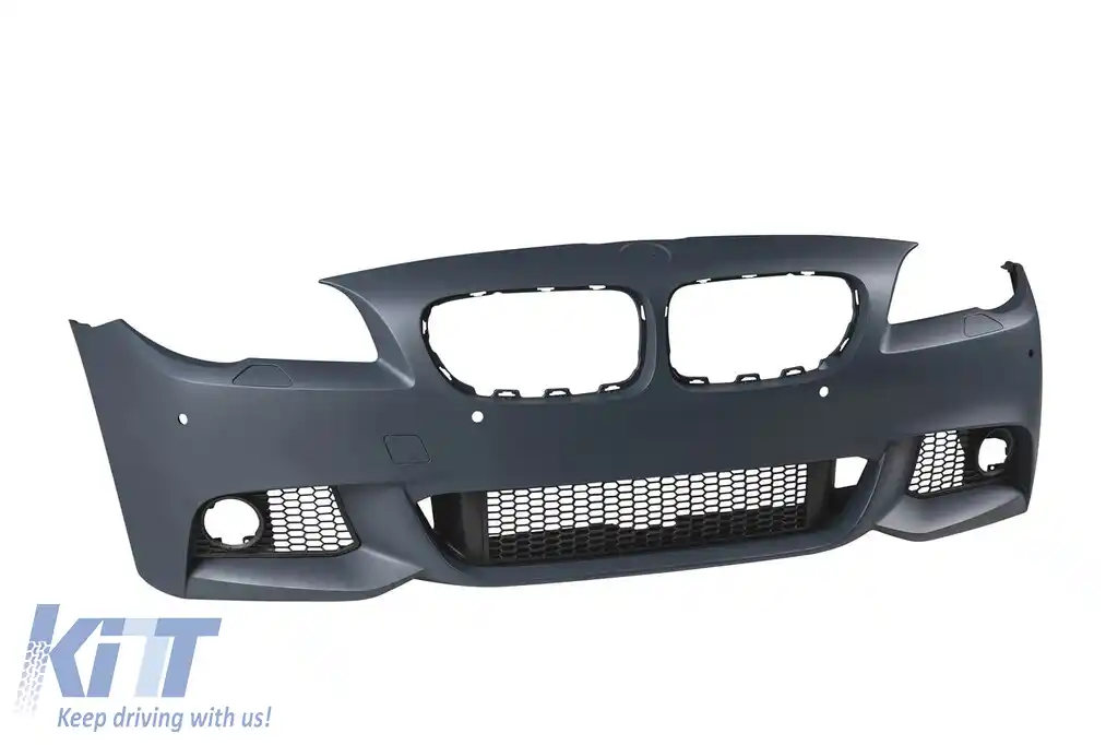 Bumper frontal M Technik potrivit pentru BMW Seria 5 F10 sedan, F11 break 2010-2013 cu PDC, cu duze de spălare, fără proiectoare-image-6162817