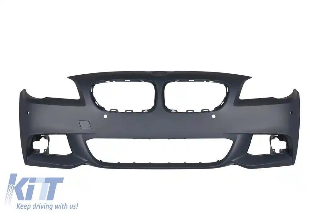 Bumper frontal M Technik potrivit pentru BMW Seria 5 F10 sedan, F11 break 2010-2013 cu PDC, cu duze de spălare, fără proiectoare-image-6162821