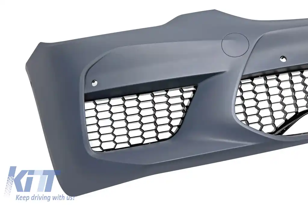 Bumper frontal M5 potrivit pentru BMW Seria 5 G30 Sedan, G31 Touring 2017-2019 cu grilaj fără orificiu ACC, cu PDC-image-6163561