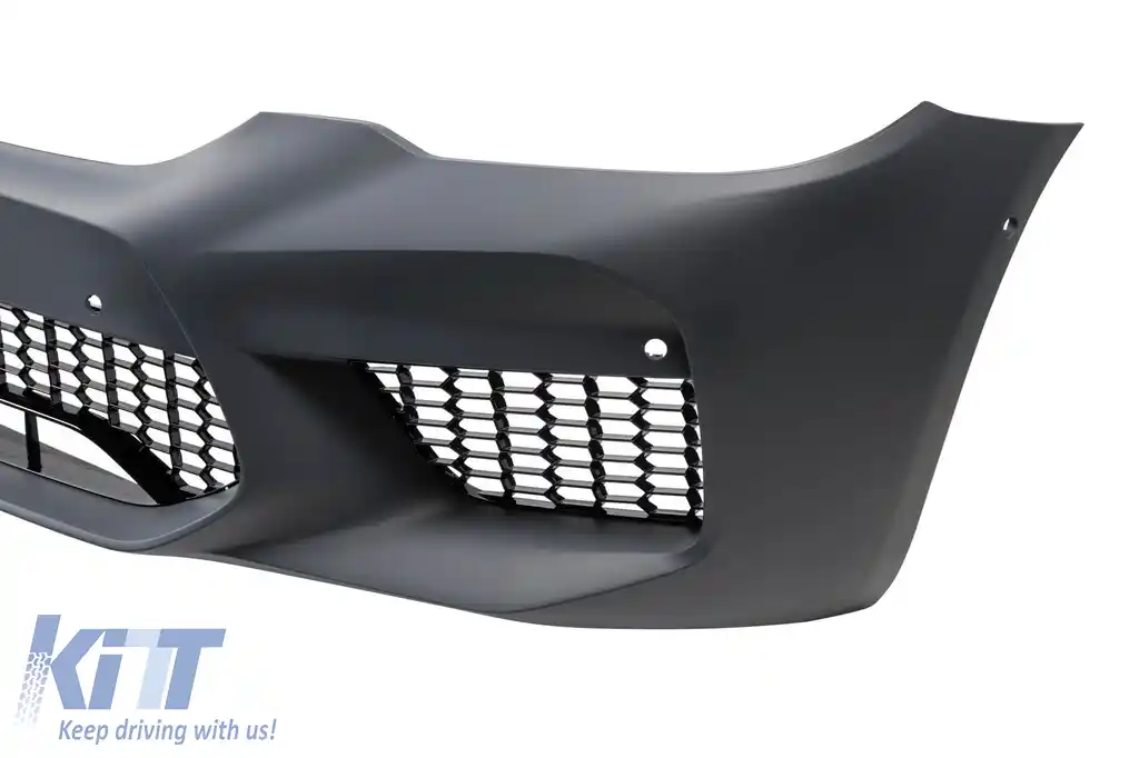 Bumper frontal M5 potrivit pentru BMW Seria 5 G30 Sedan, G31 Touring 2017-2019 cu grilaj fără orificiu ACC, cu PDC-image-6163562