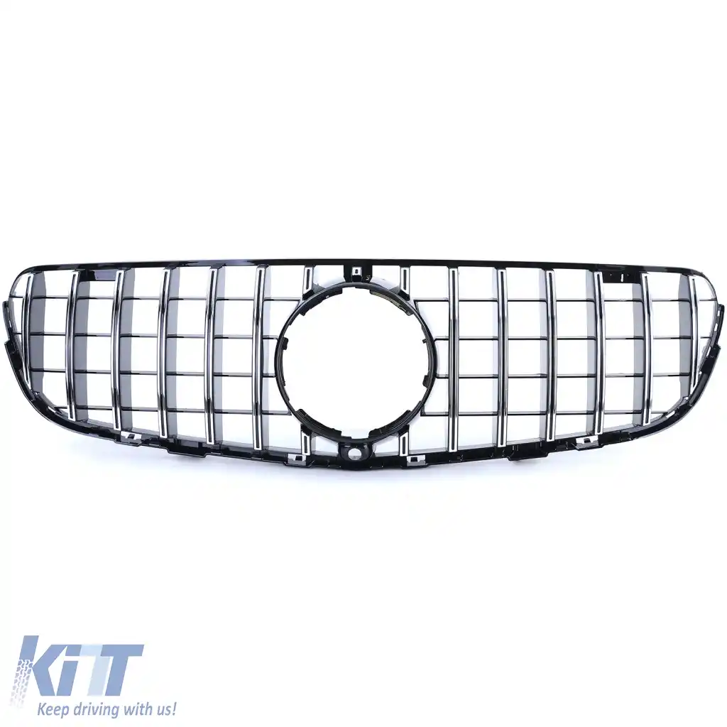 Bumper frontal sport cu grilaj potrivit pentru Mercedes GLC SUV X253 15-19-image-6264110