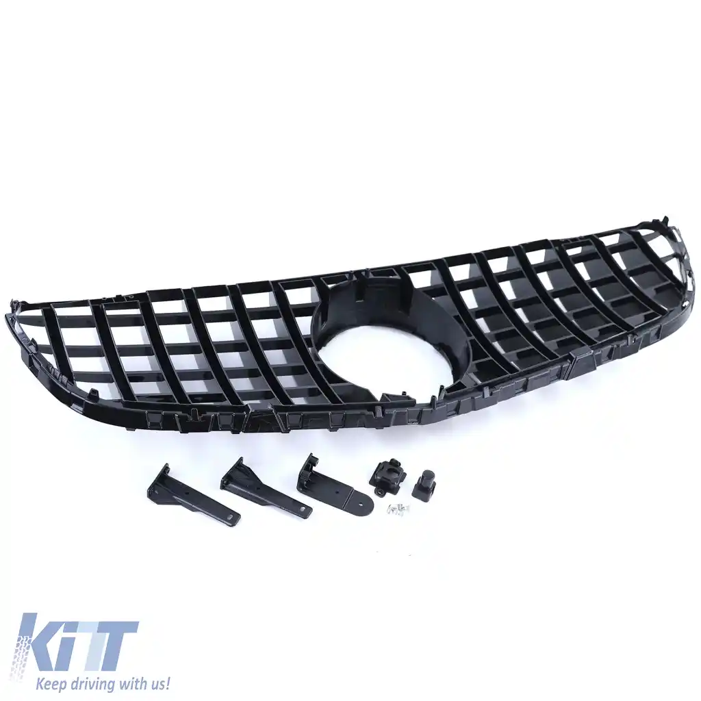 Bumper frontal sport cu grilaj potrivit pentru Mercedes GLC SUV X253 15-19-image-6264119