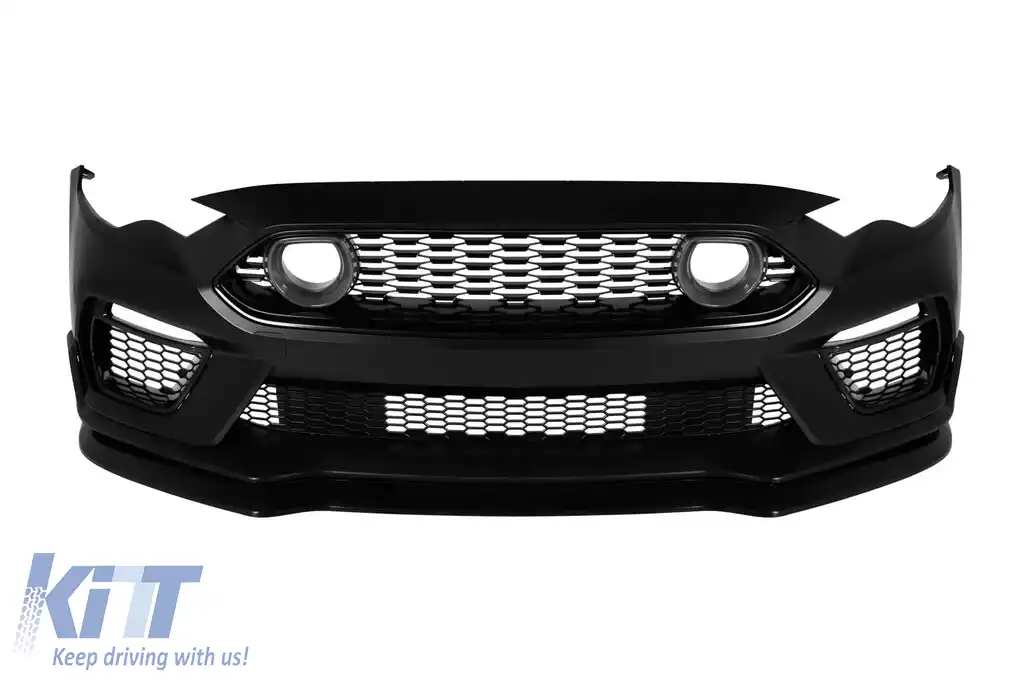 Bumper frontal tip Mach 1 cu lumini LED în grilă potrivit pentru Ford Mustang 2018-2022