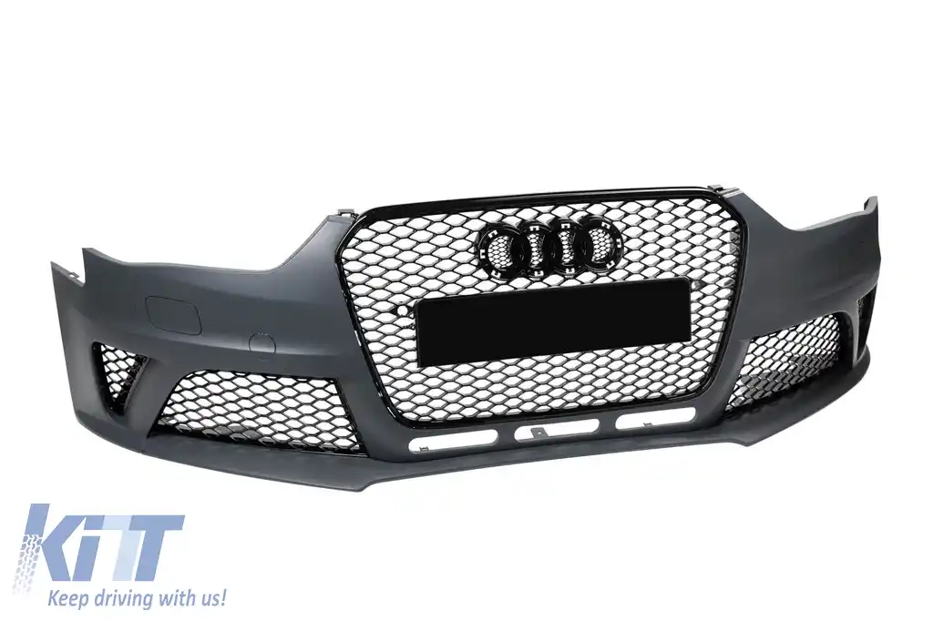 Bumper frontal tip RS4 potrivit pentru Audi A4 2011-2015 cu PDC-image-6163607
