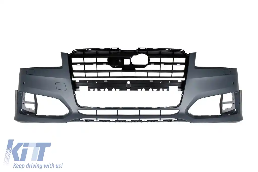 Bumper frontal tip S8 potrivit pentru Audi A8 2015-2017 cu PDC-image-6145422