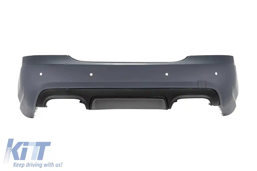 Bumper spate A Design tip S65 potrivit pentru Mercedes S-Class W221 2006-2013 cu PDC/2 difuzor/2 țeavă de eșapament -oo--oo-