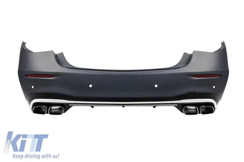 image-65-Bumper spate tip S63 potrivit pentru Mercedes S-Class W223 după 2020 cu capete cromate