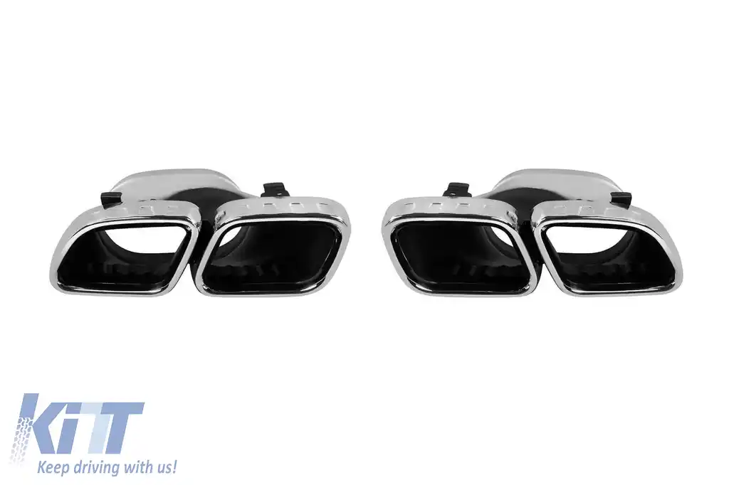 Bumper spate tip S63 potrivit pentru Mercedes S-Class W223 după 2020 cu capete cromate-image-6151348