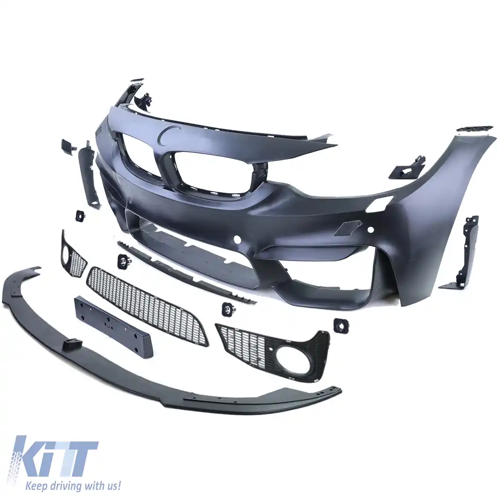 Bumper sport + buza spoiler de performanță mată potrivit pentru Seria 4 BMW F32 F33 F36-image-6195423
