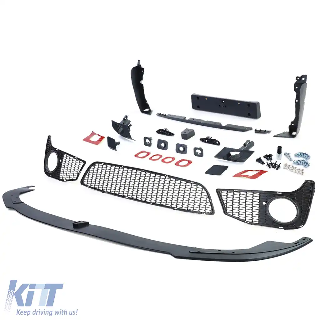 Bumper sport + buza spoiler de performanță mată potrivit pentru Seria 4 BMW F32 F33 F36-image-6195429