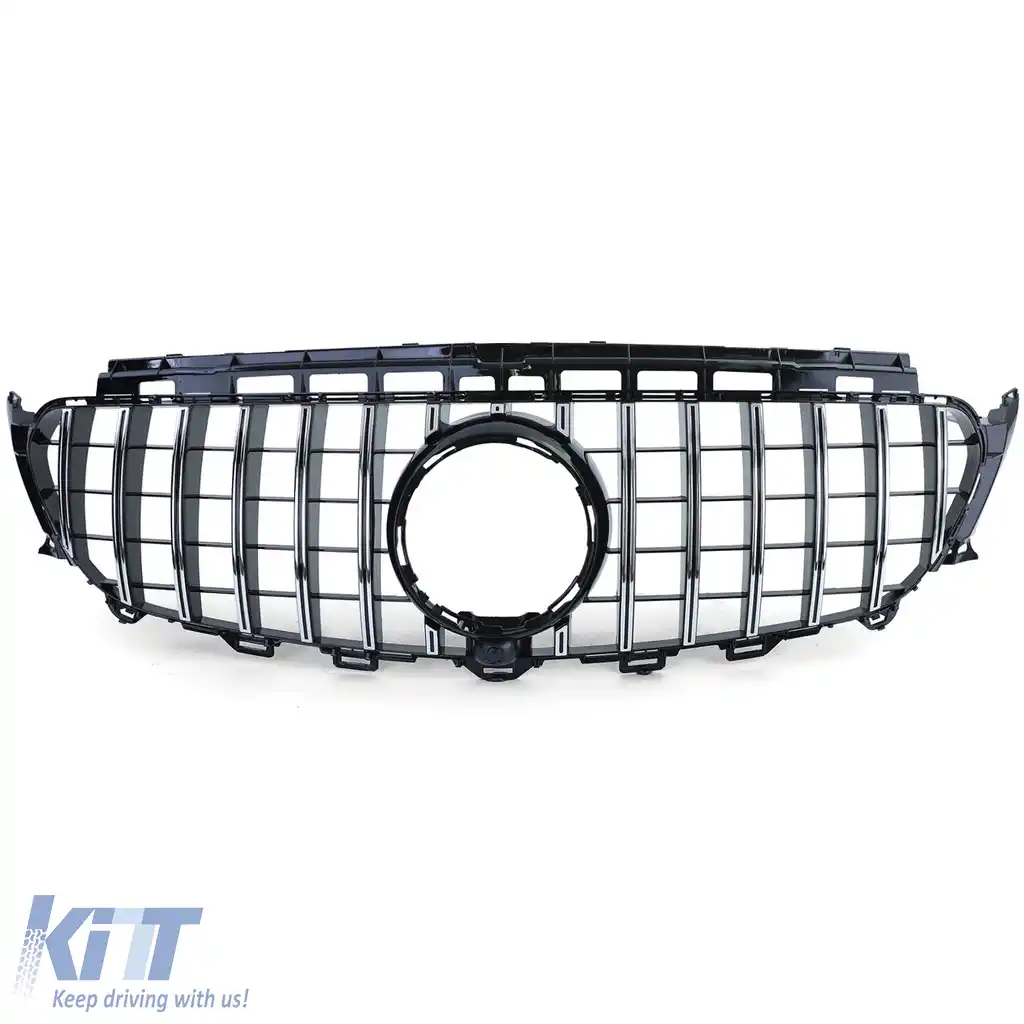 Bumper sport cu grilă din crom negru, potrivit pentru Mercedes E-Class W213 16-20-image-6203712