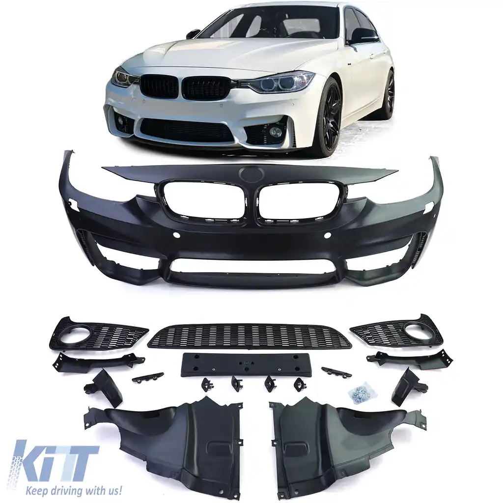 Bumper sport versiune sport cu grilă pentru 3 Seria BMW F30 F31 F80 2011-2019