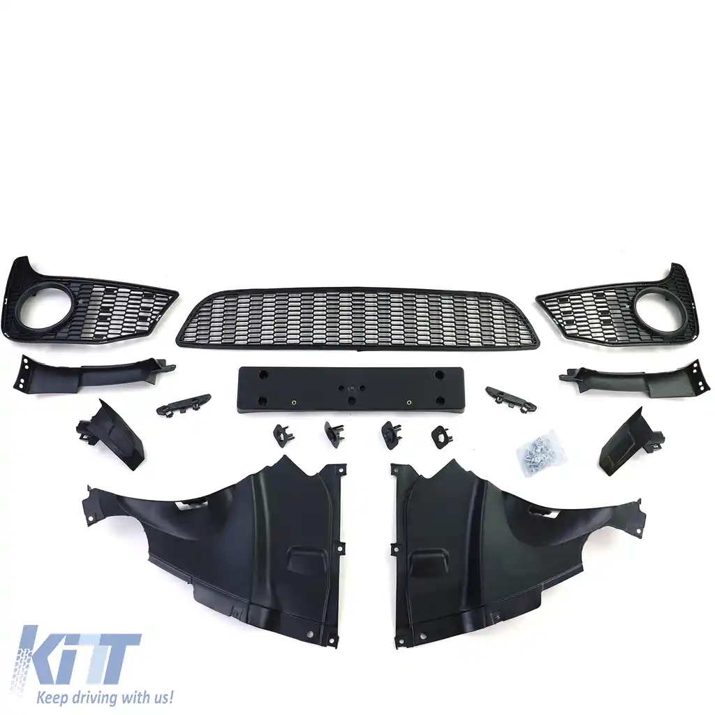 Bumper sport versiune sport cu grilă pentru 3 Seria BMW F30 F31 F80 2011-2019-image-6207152