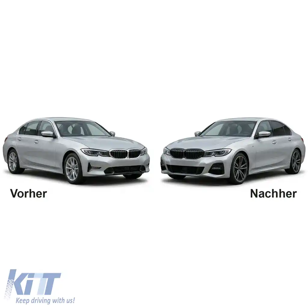 Bumper sportiv frontal complet cu accesorii + ABE pentru BMW 3er G20 G21 2018-2022-image-6211152
