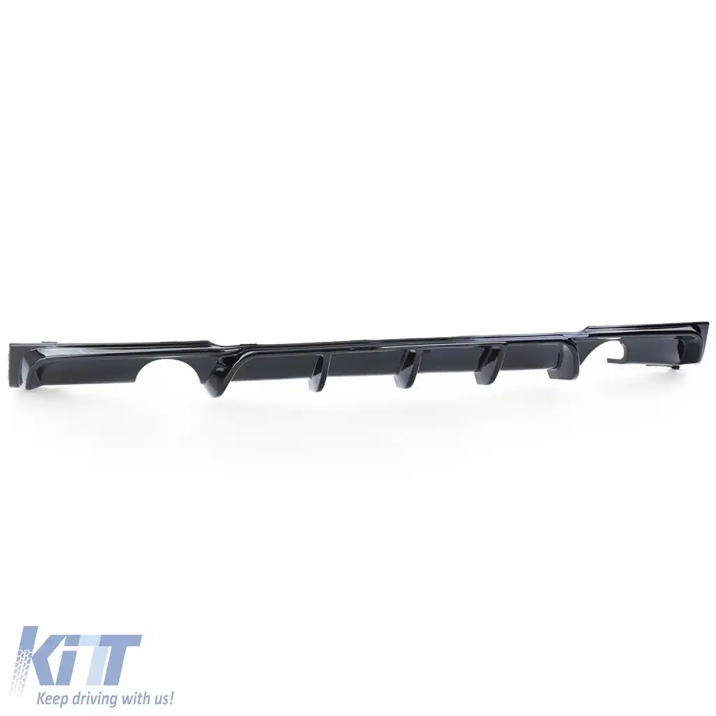 Bumper sportiv spate + difuzor lucios potrivit pentru BMW Seria 3 F30 335 340 11-19-image-6329605