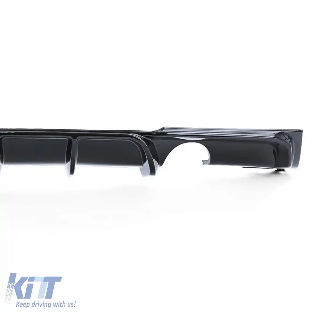 Bumper sportiv spate + difuzor lucios potrivit pentru BMW Seria 3 F30 335 340 11-19-image-6329607