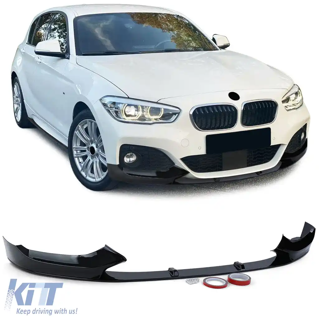 Buză spoiler frontal performanță negru lucios potrivită pentru BMW F20 F21 LCI 15-19