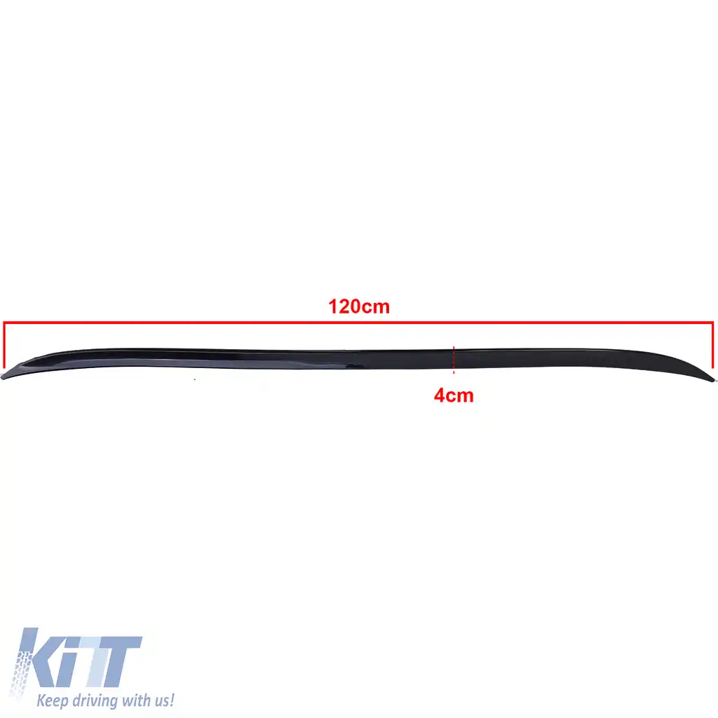 Buza spoiler flexibilă – universală față/spate – montare adezivă neagră 120x4cm-image-6204793