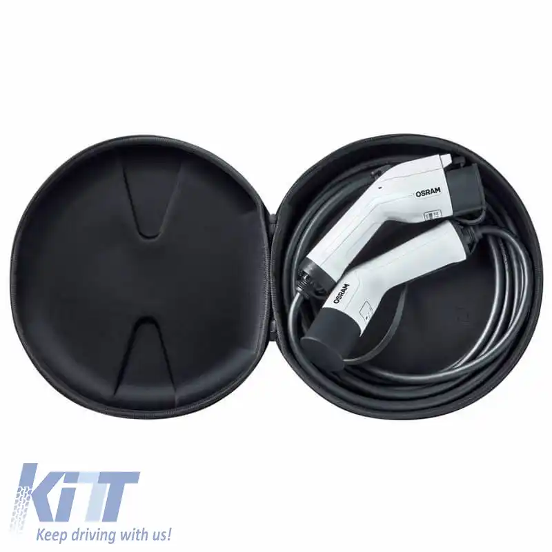 Cablu de stație de încărcare pentru mașini electrice, monofazat, 5 pini, 16A, 3.6 kWh, 5 metri, Tip 2 - Tip 1 Osram ΟCC11605-image-6310308