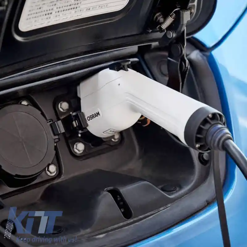 Cablu pentru stație de încărcare a mașinilor electrice, monofazic, 7 pini, 16A, 3.6 kWh, 5 metri, Tip 2 - Tip 2 Osram ΟCC21605-image-6309302