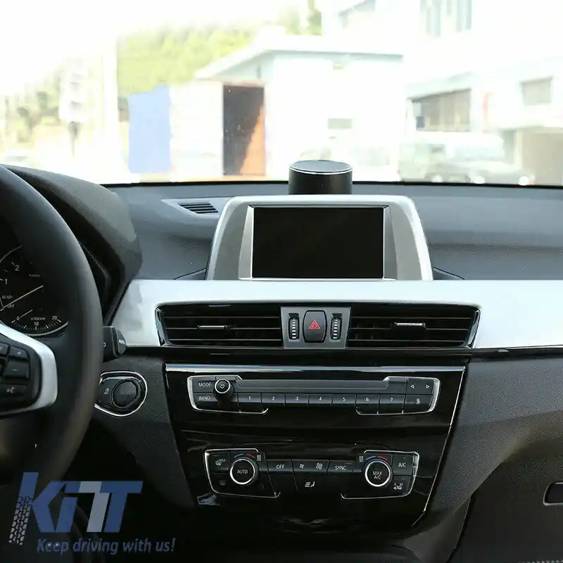 Cadru cromat pentru ecranul Navi, potrivit pentru BMW X1 F48 15-19-image-6305388