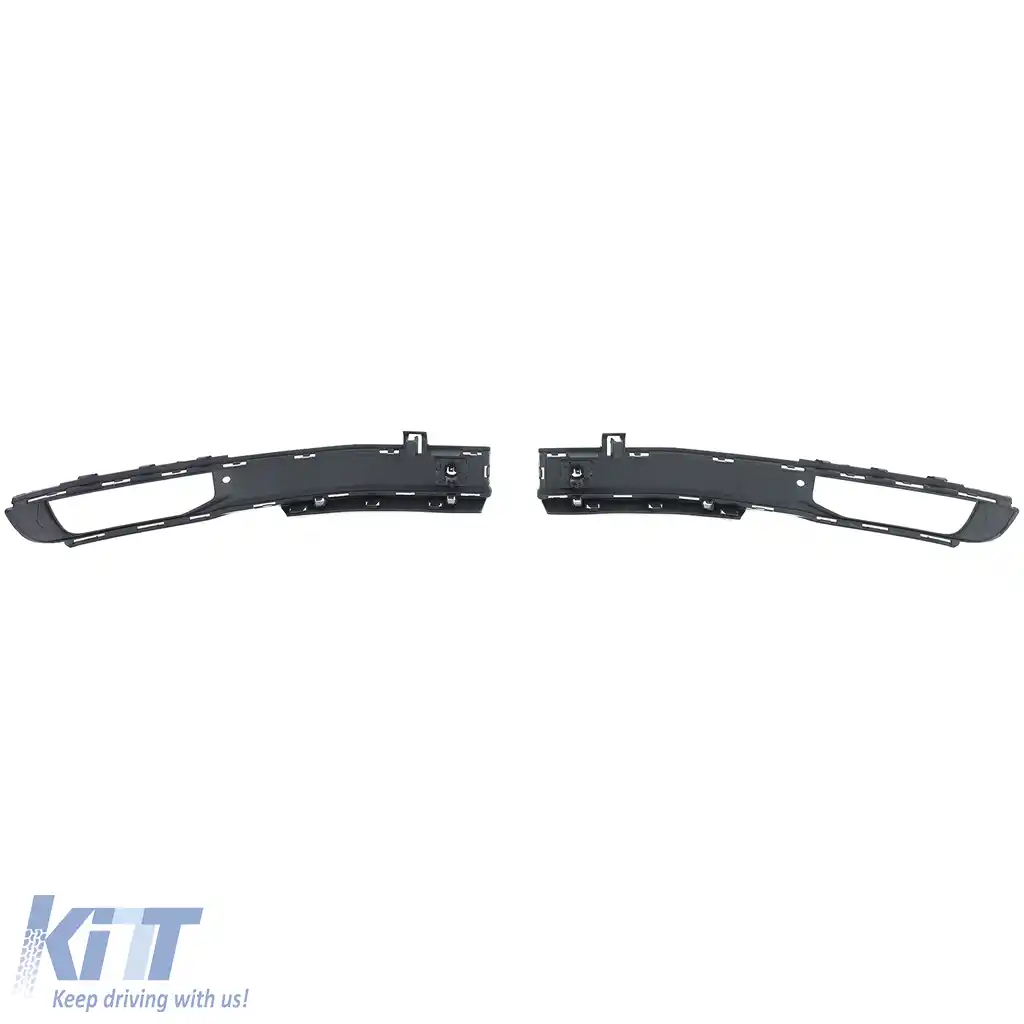 Cadru grilă pentru faruri de ceață, bara de protecție, negru lucios, potrivit pentru VW T6 15-19 cu PDC-image-6192791