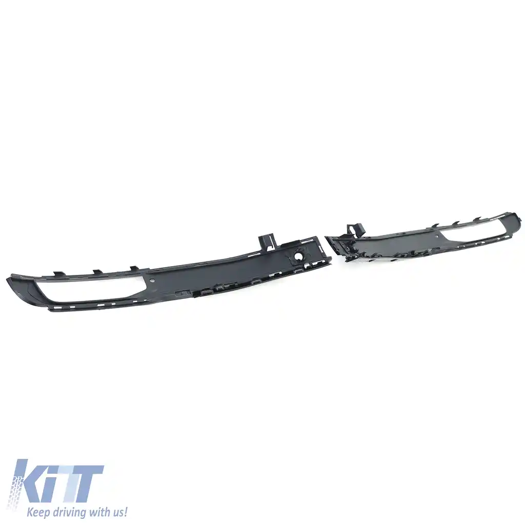 Cadru grilă pentru faruri de ceață, bara de protecție, negru lucios, potrivit pentru VW T6 15-19 cu PDC-image-6192792