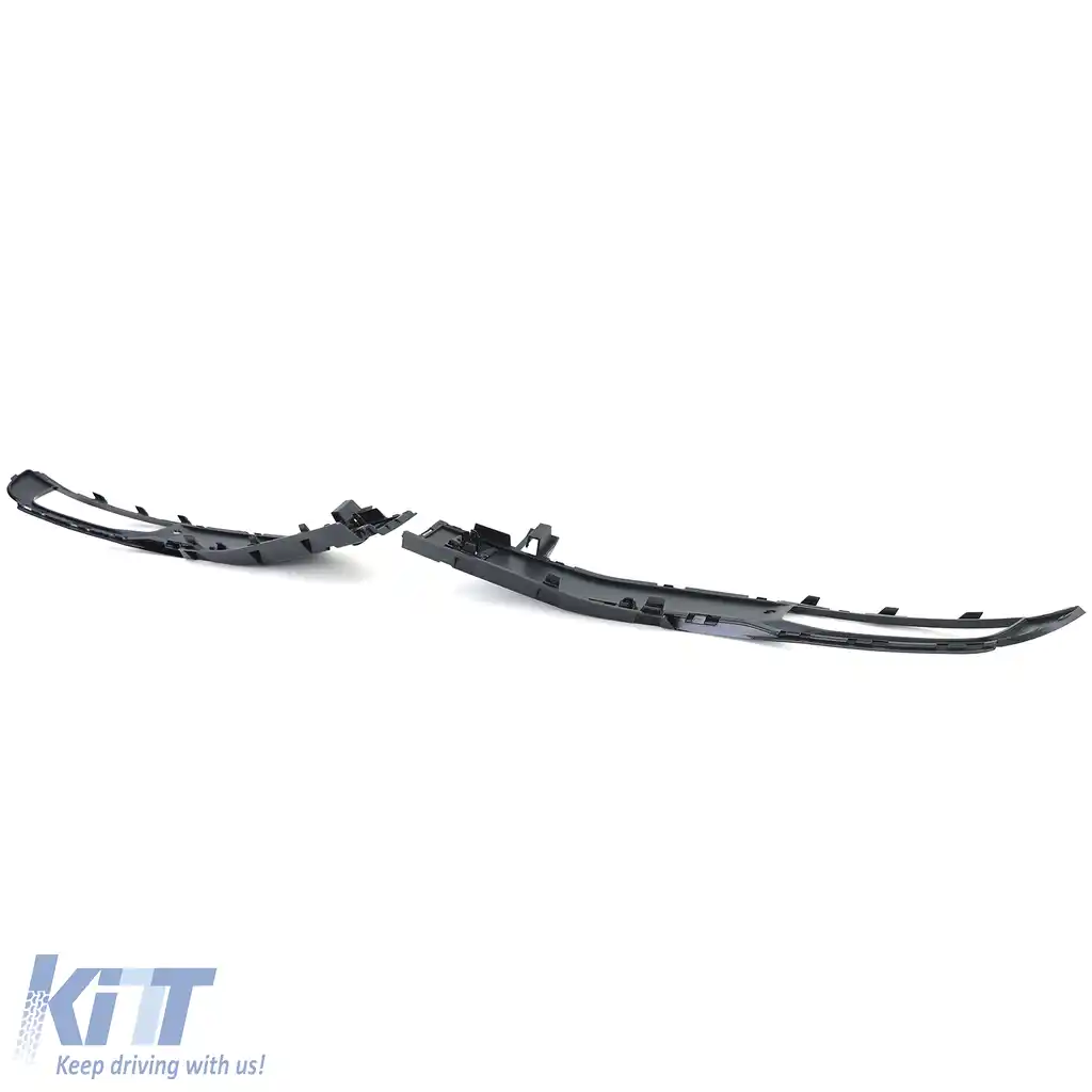 Cadru grilă pentru faruri de ceață, bara de protecție, negru lucios, potrivit pentru VW T6 15-19 cu PDC-image-6192793