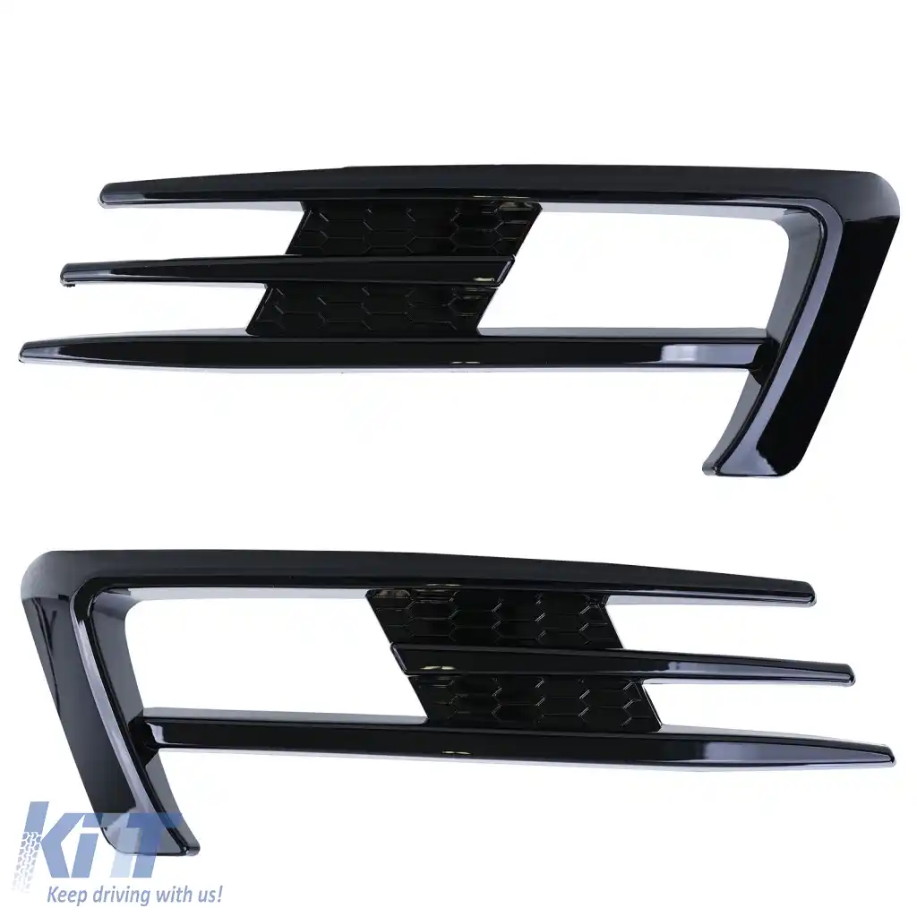 Cadru grilă pentru faruri de ceață look GTI negru lucios, potrivit pentru VW Golf 7 12-16-image-6278265