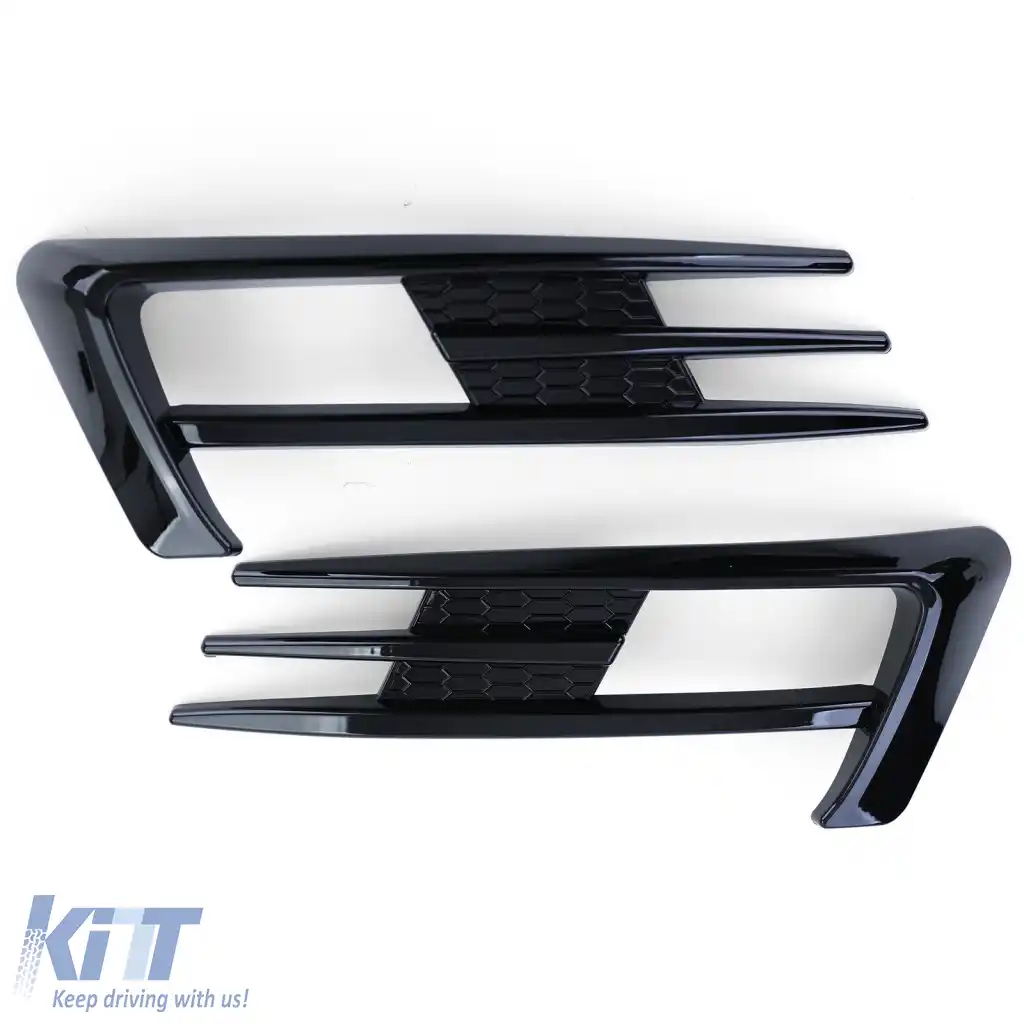 Cadru grilă pentru faruri de ceață look GTI negru lucios, potrivit pentru VW Golf 7 12-16-image-6278267